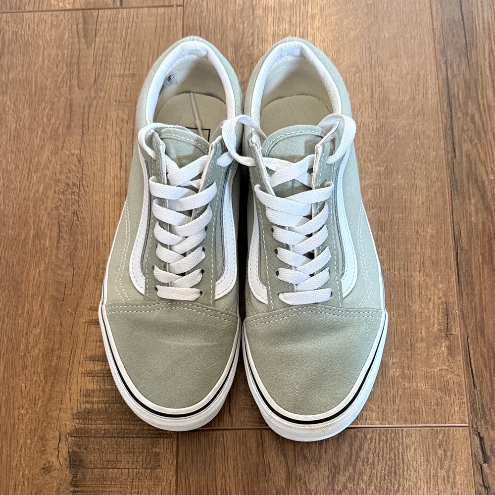 VANS- Light Green & White Sneakers